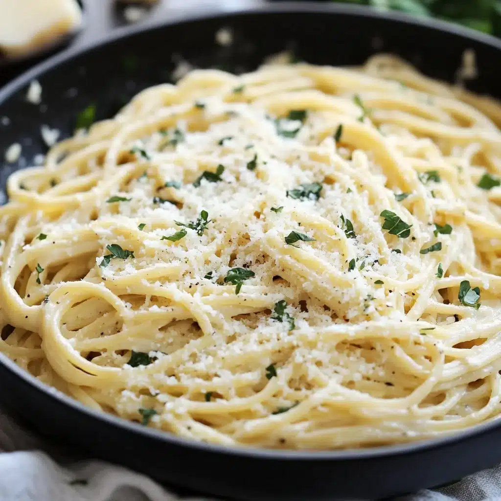 Creamy Garlic Parmesan Pasta 2