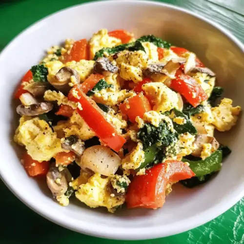 Egg White Veggie Scramble