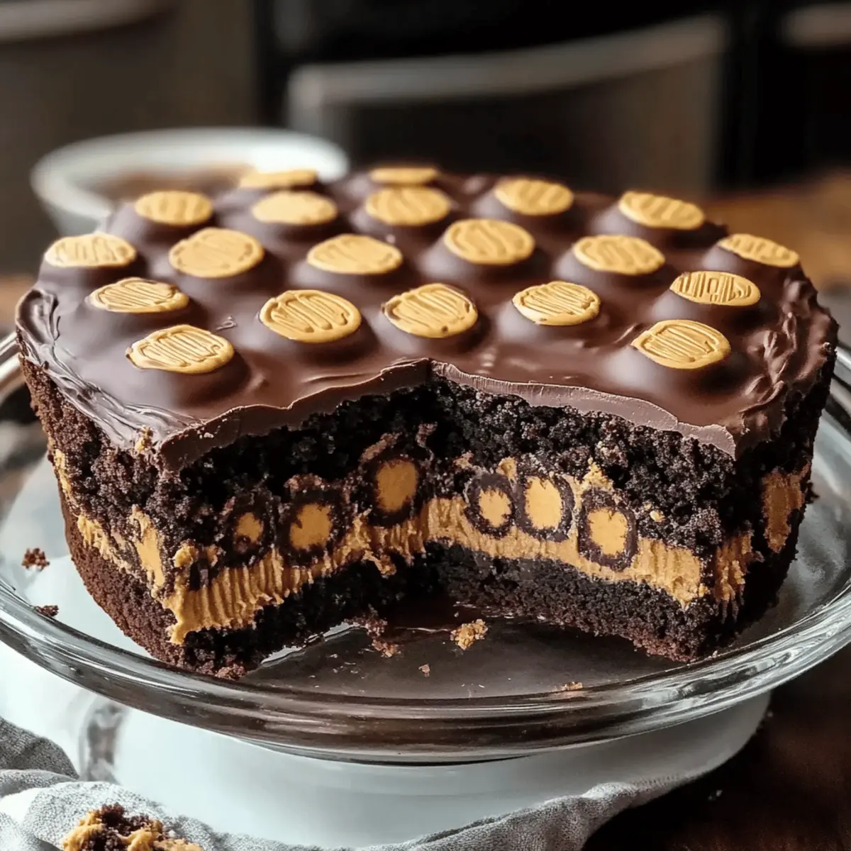 Reese’s Peanut Butter Earthquake Cake