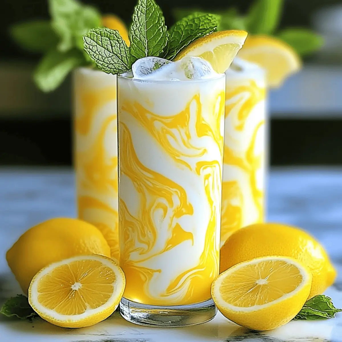 Milk Lemonade Refreshing Summer Drink
