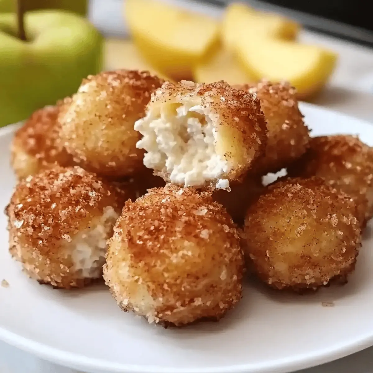 Cinnamon Apple Cottage Cheese Bites glletr