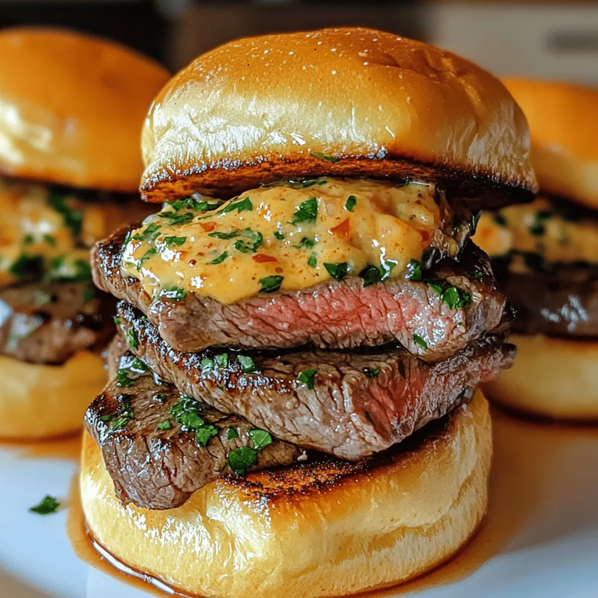 Cowboy Butter Steak Sliders fnannm
