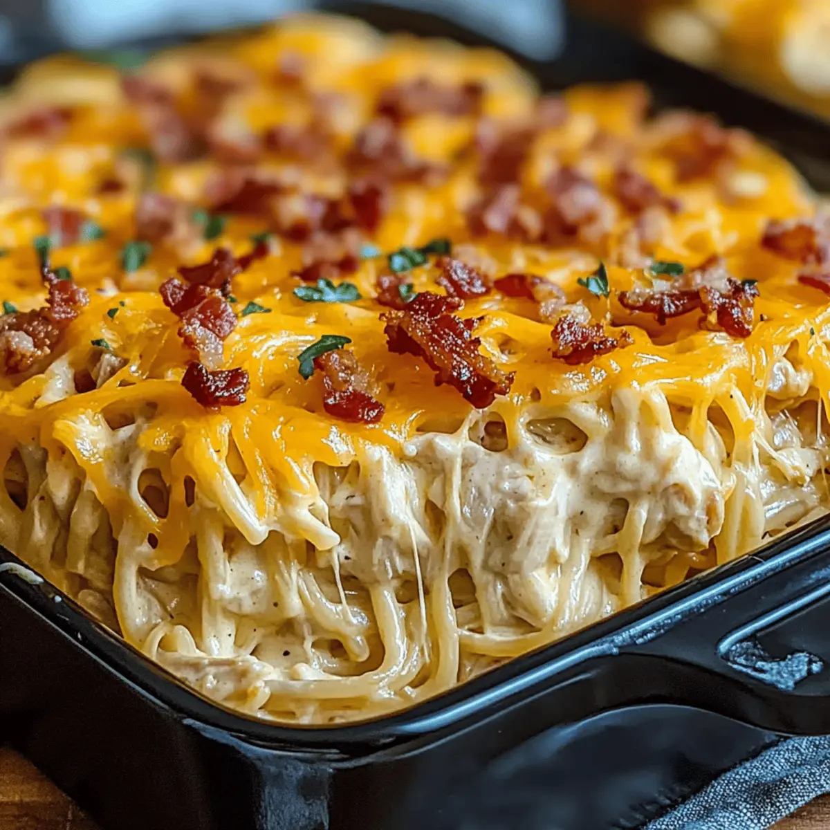 Creamy Southern Spaghetti Bake
