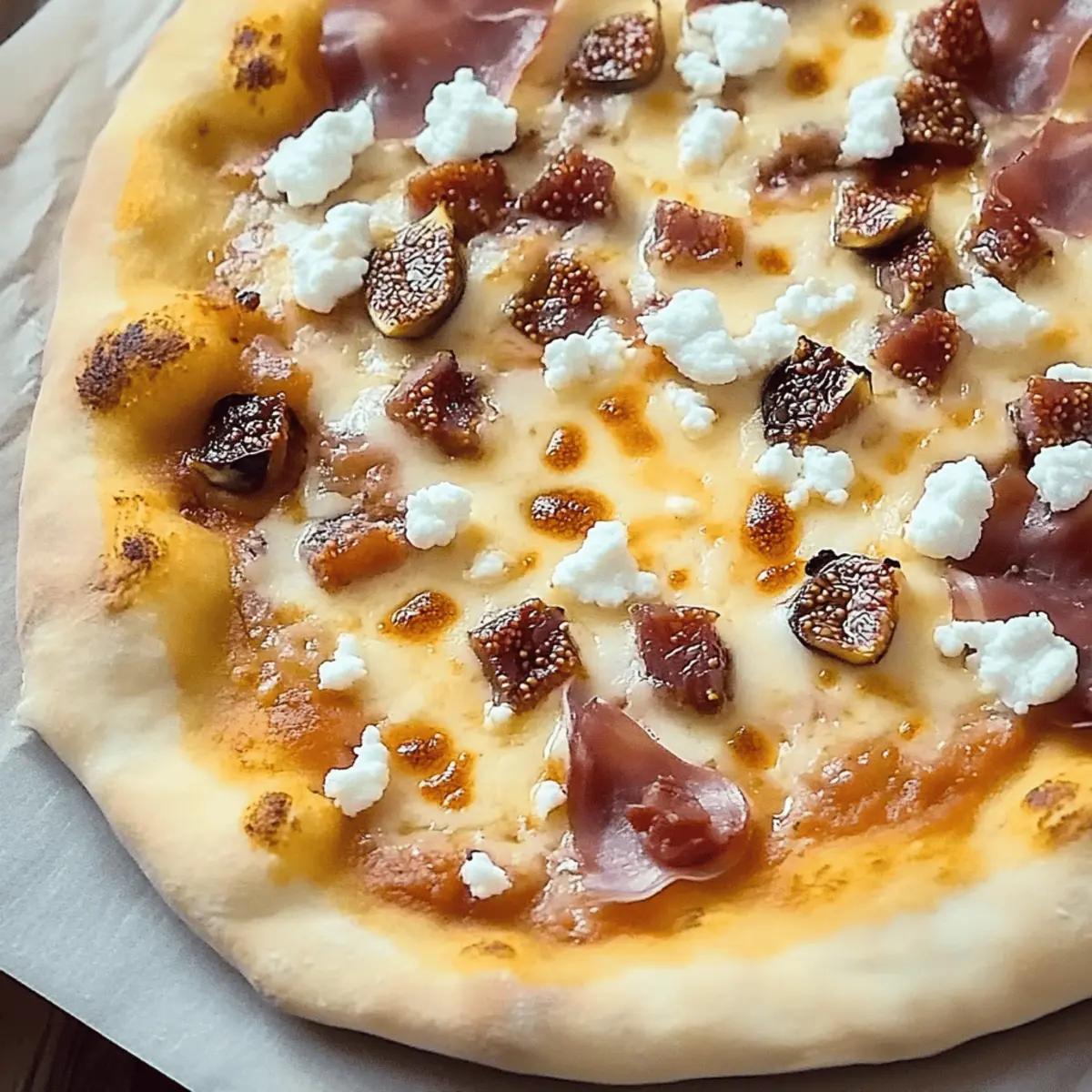 Fig Jam Pizza with Goat Cheese and Prosciutto ajfprn