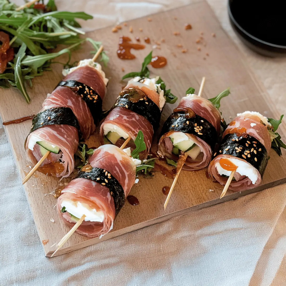 Italian Charcuterie Sushi Rolls