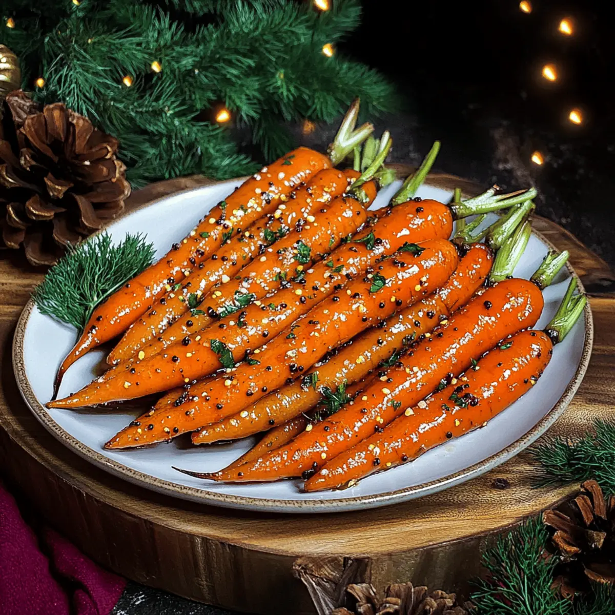 Maple Mustard Roasted Carrots cbknfj