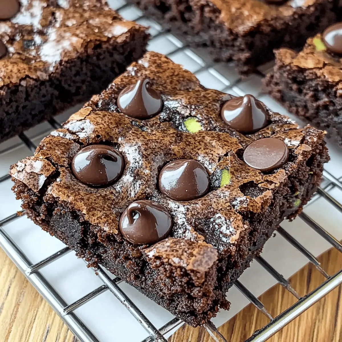 Chocolate Chip Zucchini Brownies