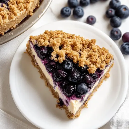 Blueberry Crumble Cheesecake