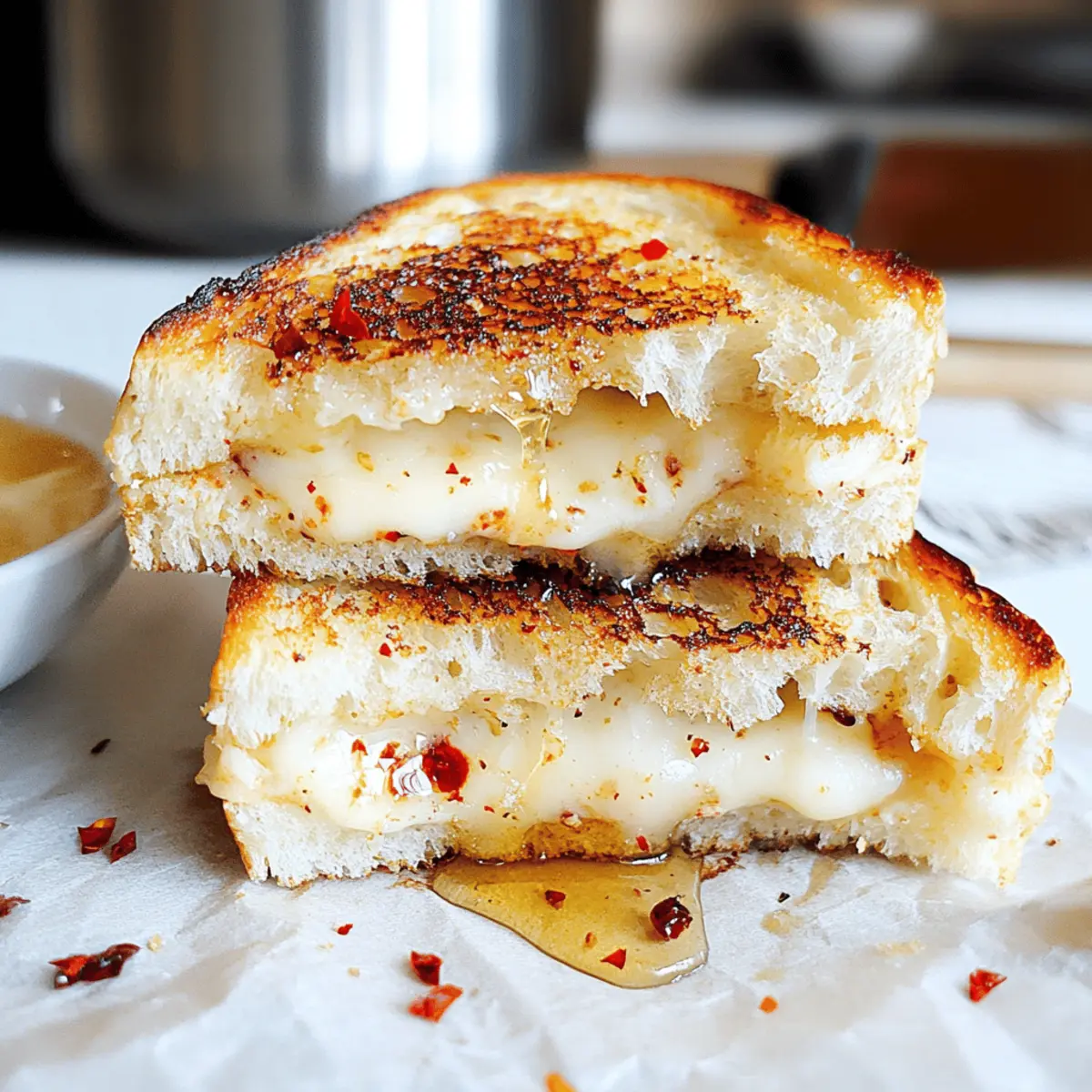 Cheese Grilled Cheese with Honey Spice muwdjf