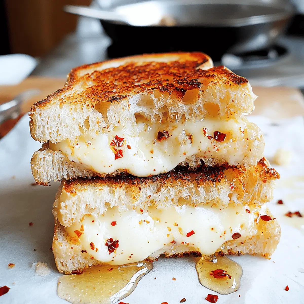 Cheese Grilled Cheese with Honey Spice wnqzuy