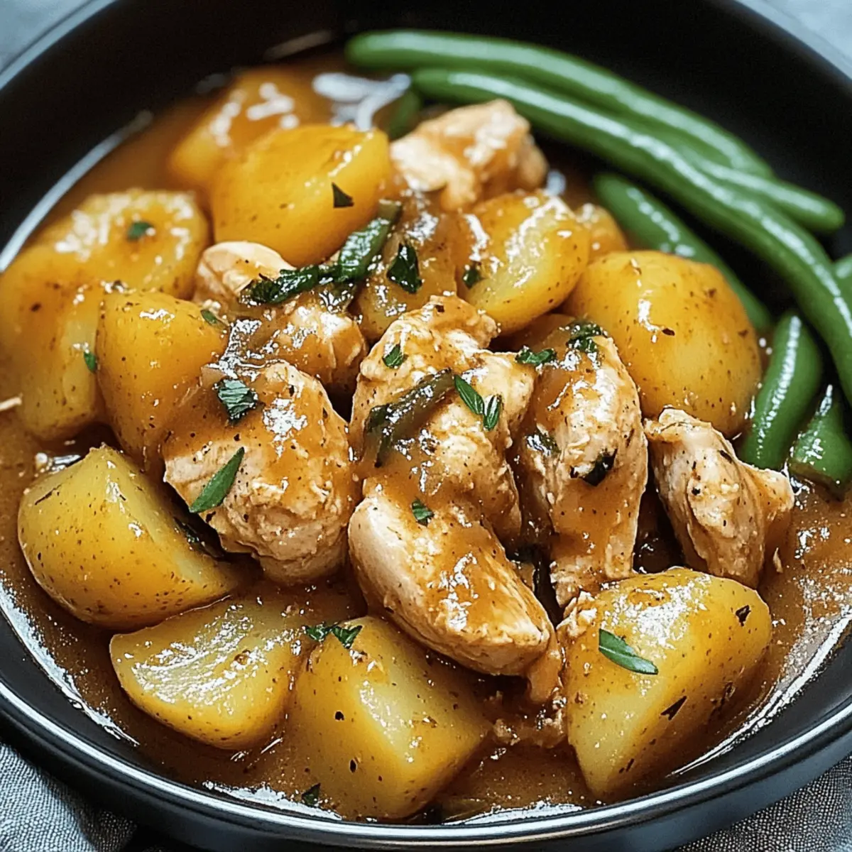 Delicious Chicken and Potatoes with Green Beans in Your Slow Cooker 1 Chicken and Potatoes with Green Beans lyydno