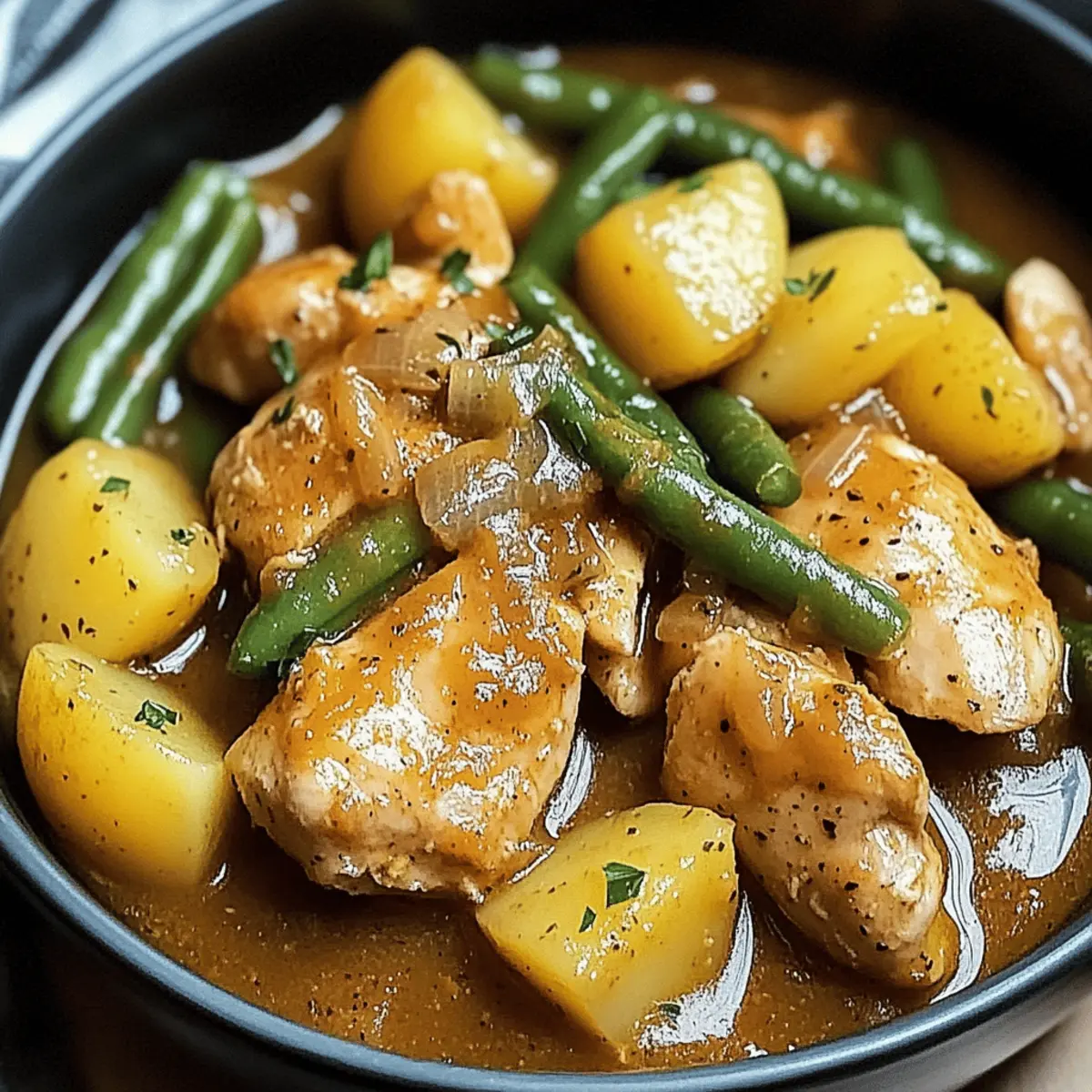 Delicious Chicken and Potatoes with Green Beans in Your Slow Cooker 2