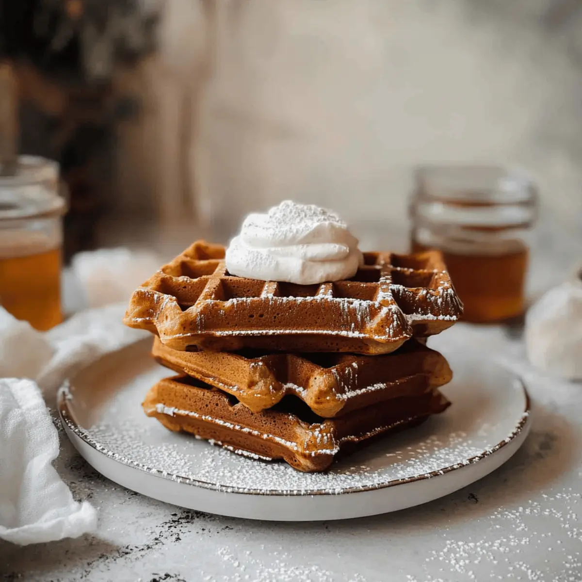 Christmas Morning Gingerbread Waffles kcw82b