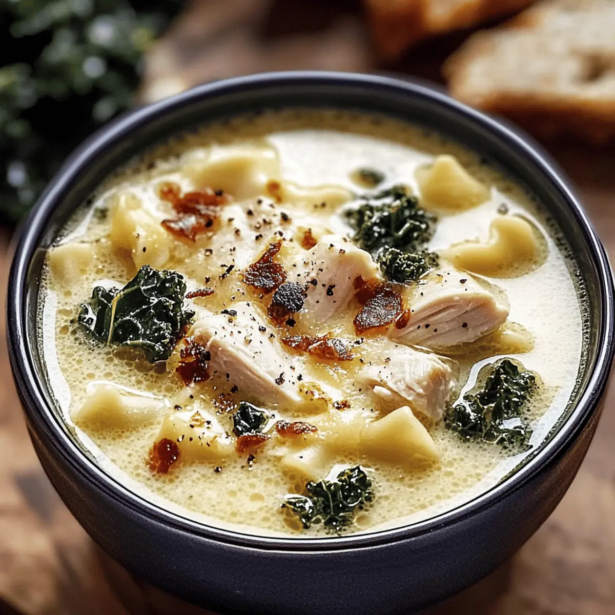Creamy White Chicken Lasagna Soup koois8