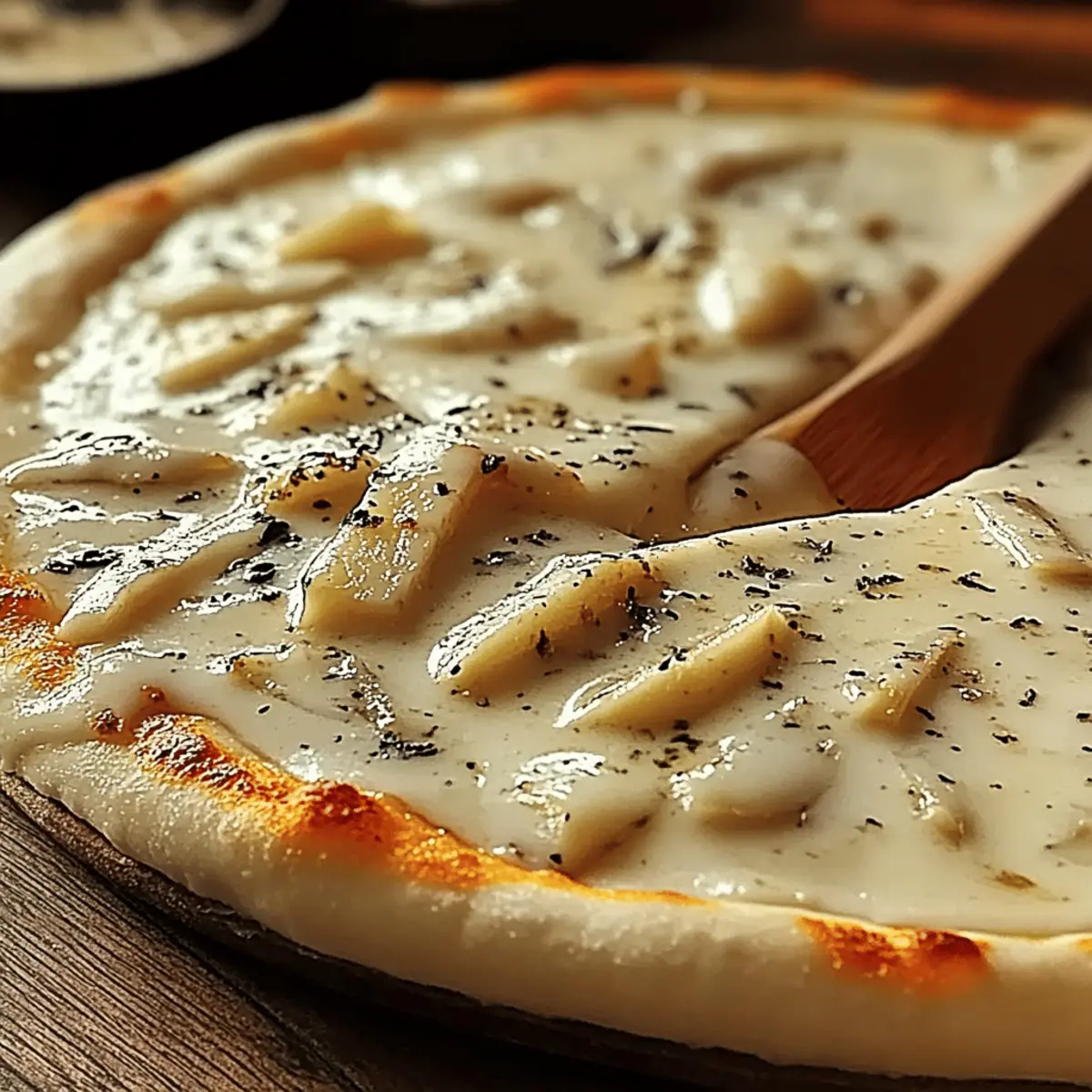 Creamy White Garlic Pizza Sauce g9dvvd
