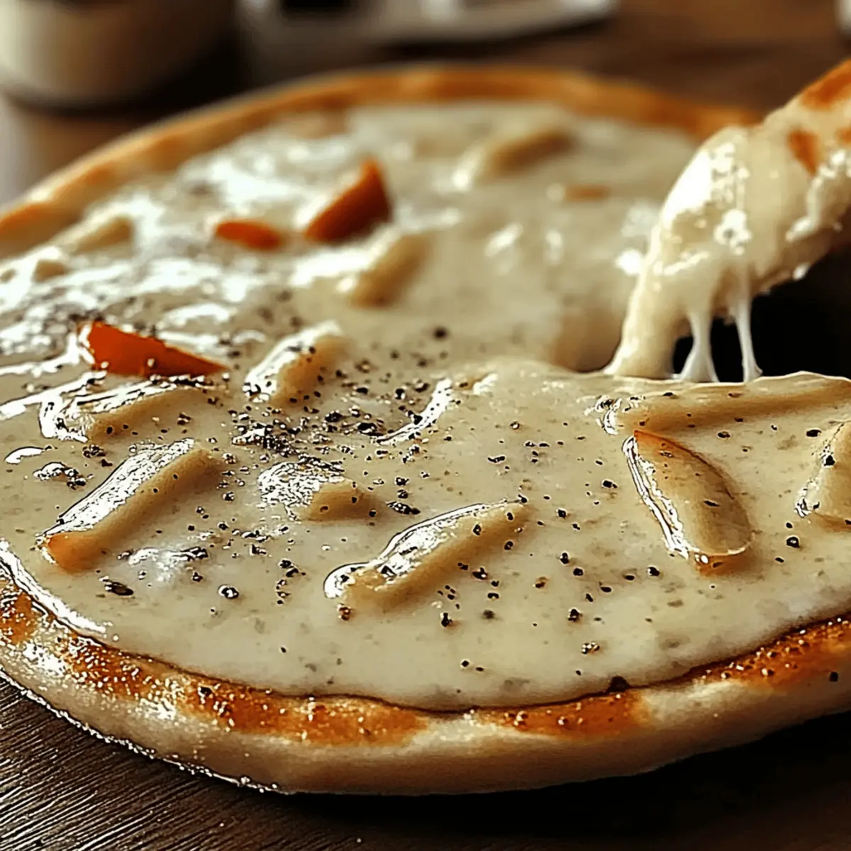 Creamy White Garlic Pizza Sauce ynvfst
