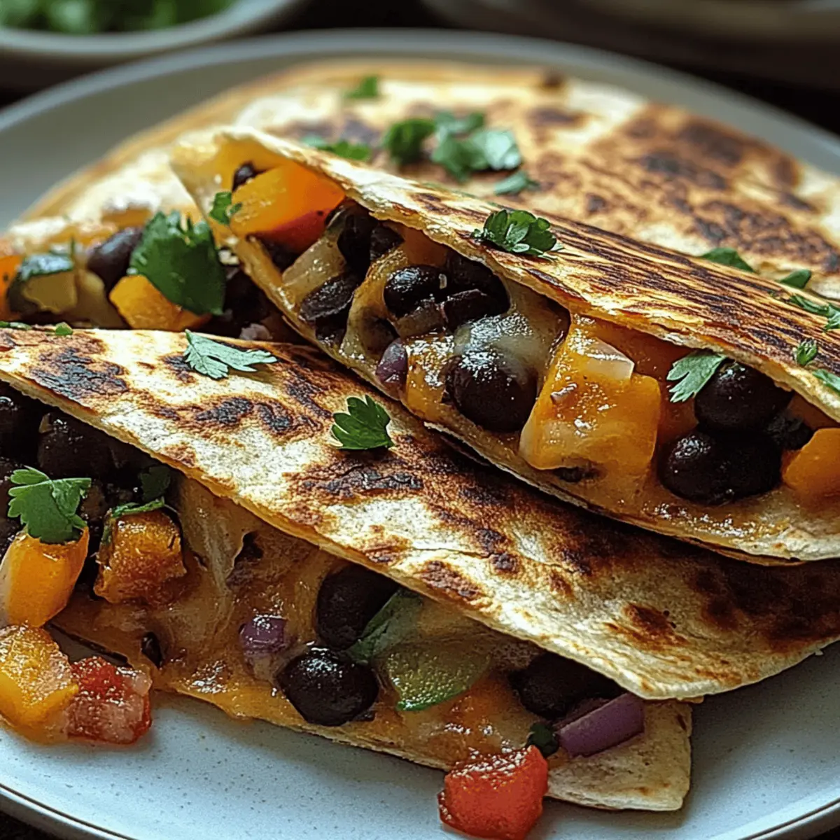 Crispy Black Bean Quesadillas hbe5js