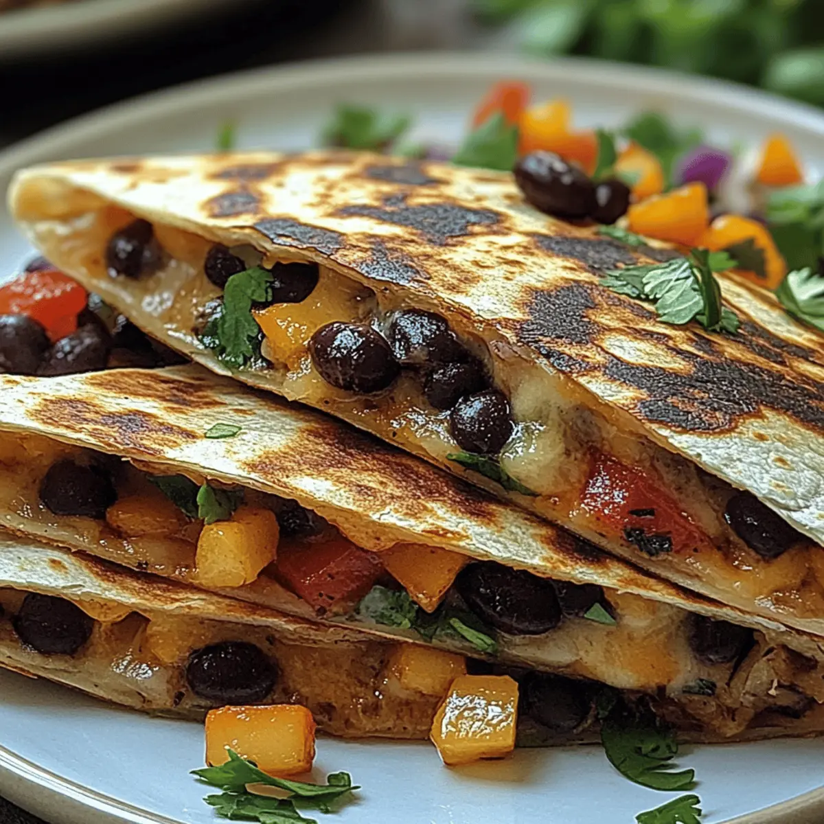Crispy Black Bean Quesadillas vrjw7w