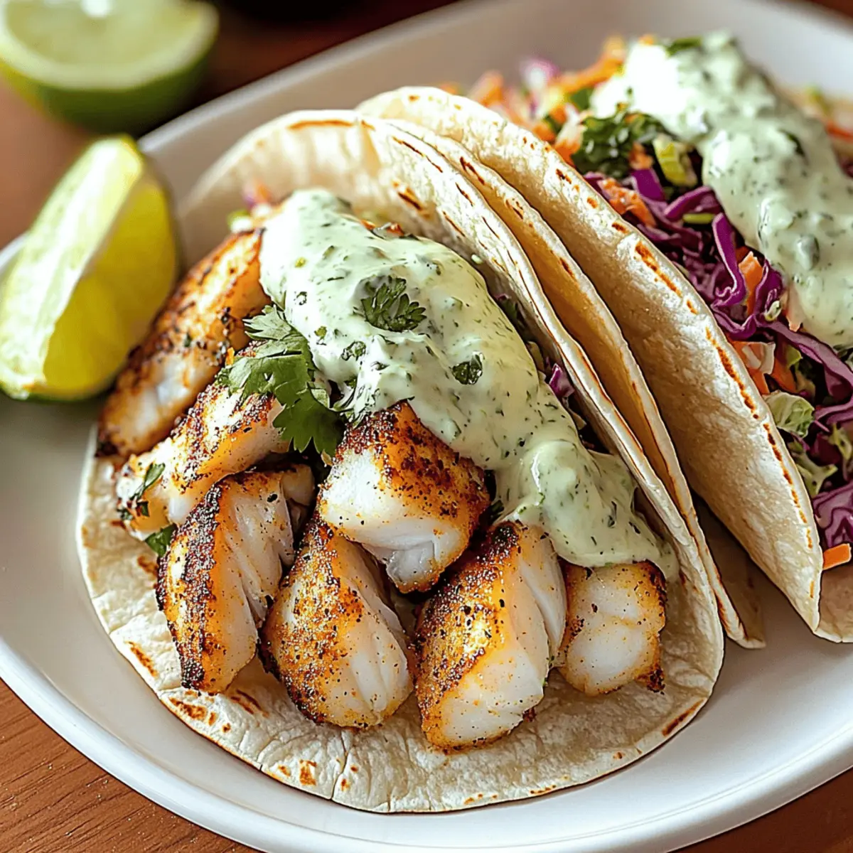 Fish Tacos Lime Crema qzbomv