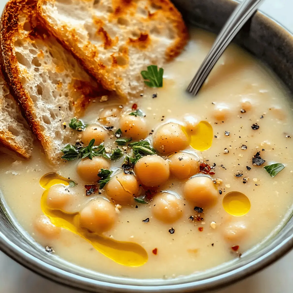Garlic Chickpea Soup sl0gsk