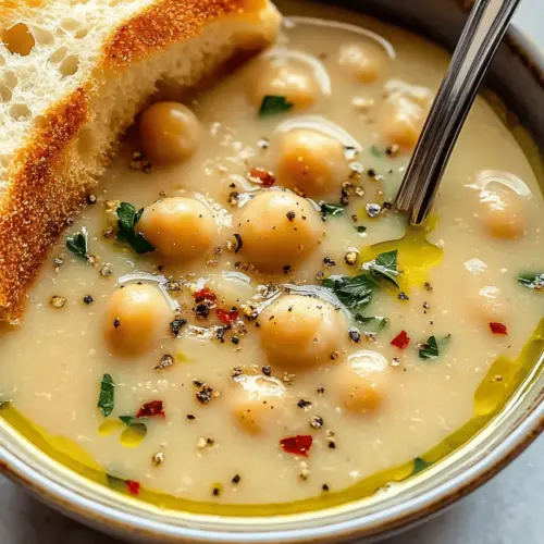 Garlic Chickpea Soup