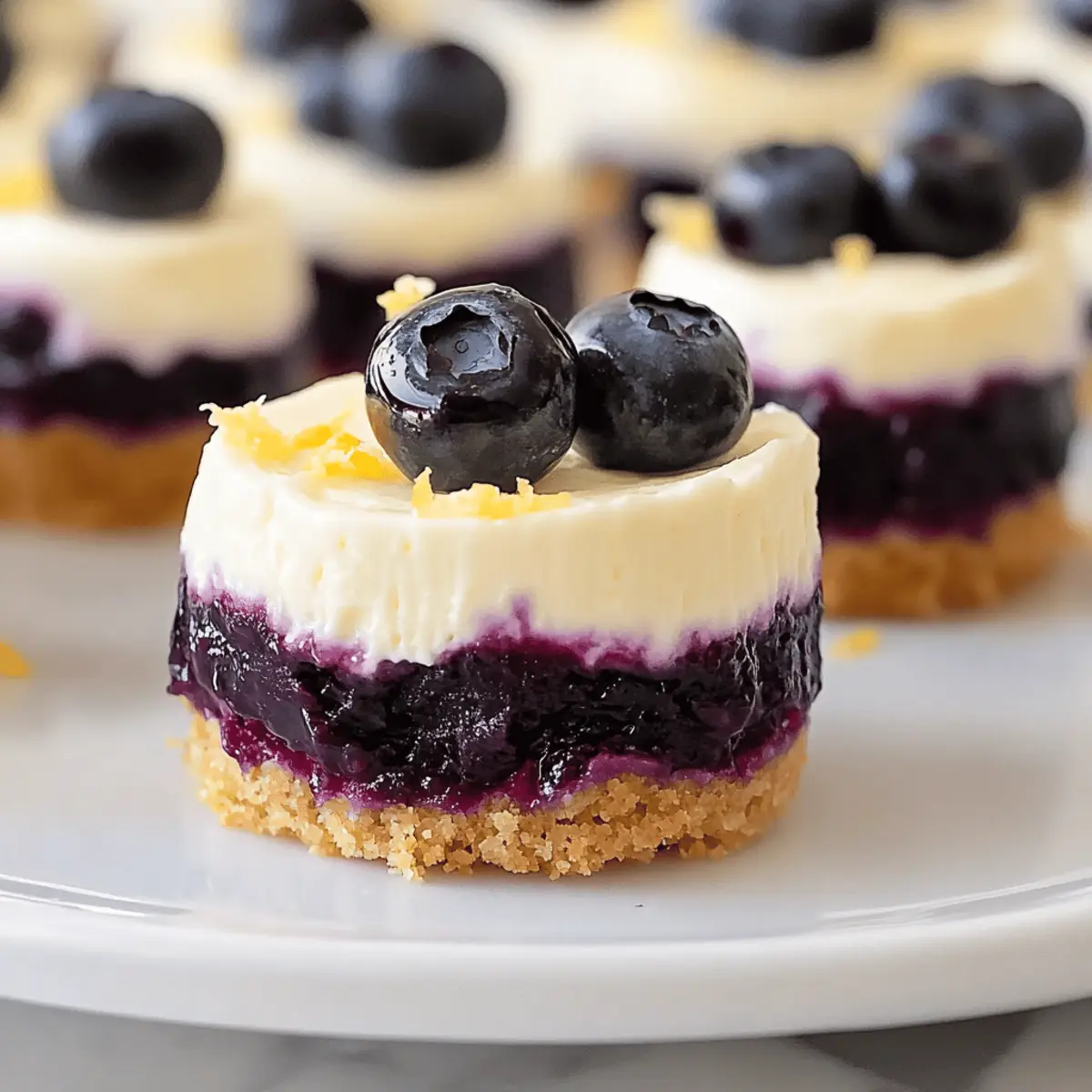 Juicy Mini Lemon Blueberry Cheesecakes kard5s