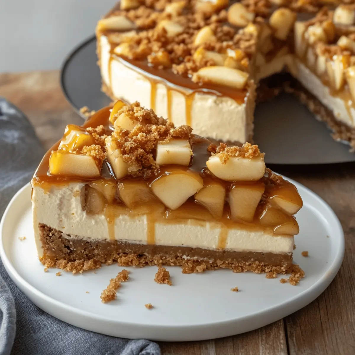 Salted Caramel Apple Pie Cheesecake hdrfla