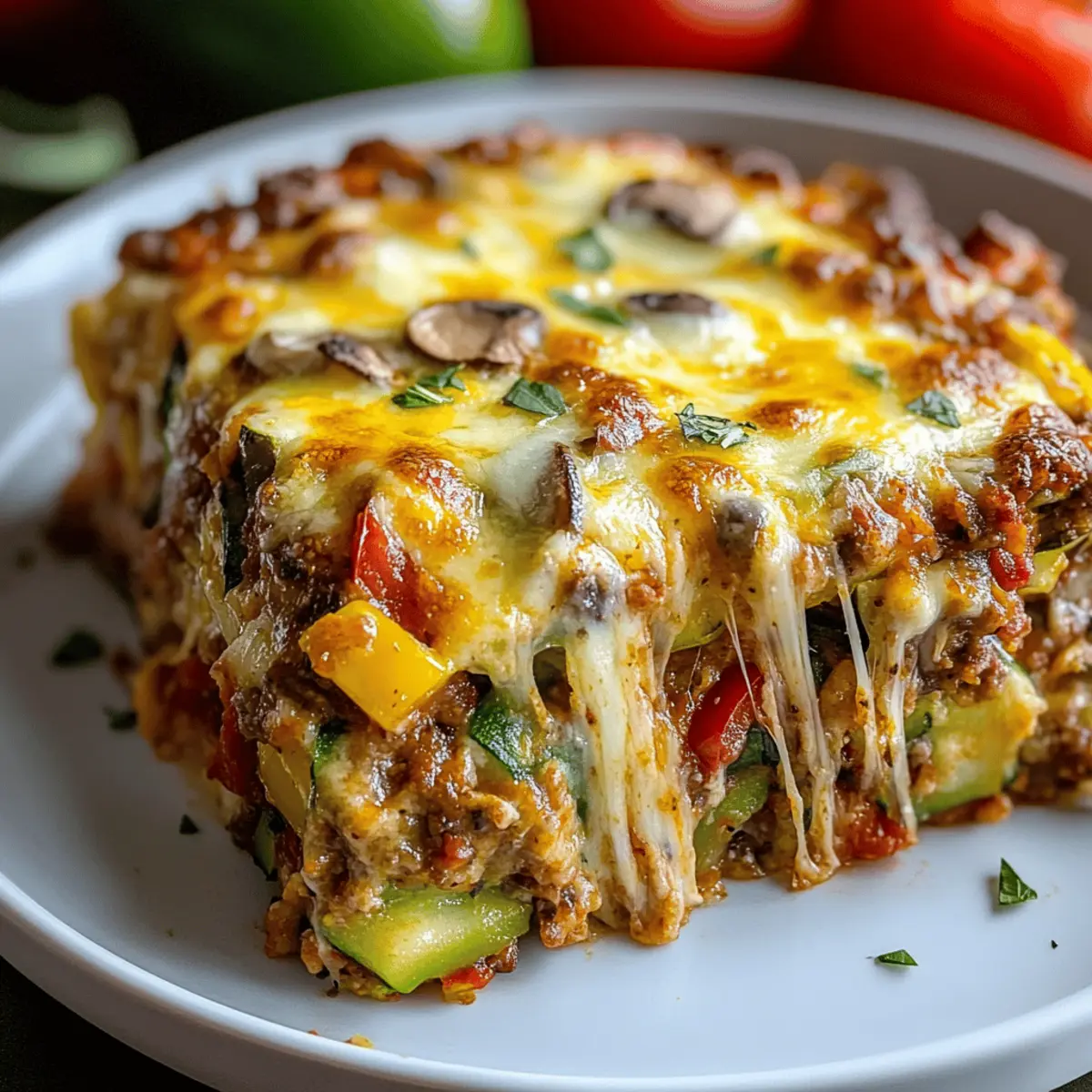 Zucchini Pizza Casserole