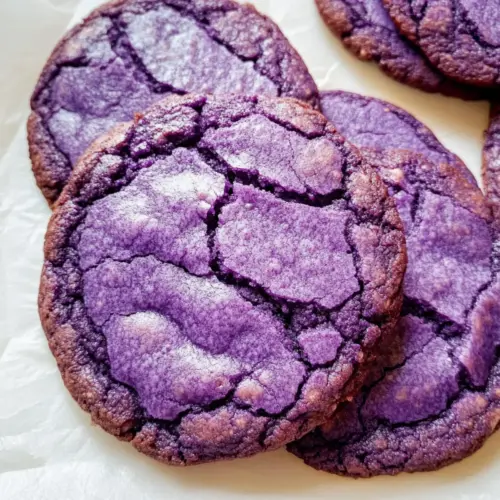 Ube Brownie Cookies