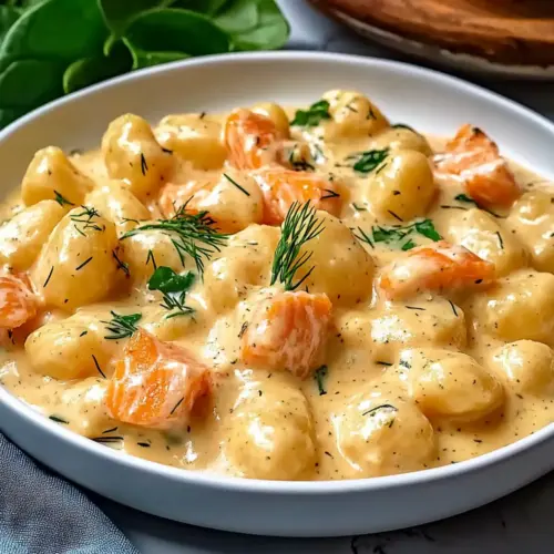 Juicy Smoked Salmon Gnocchi