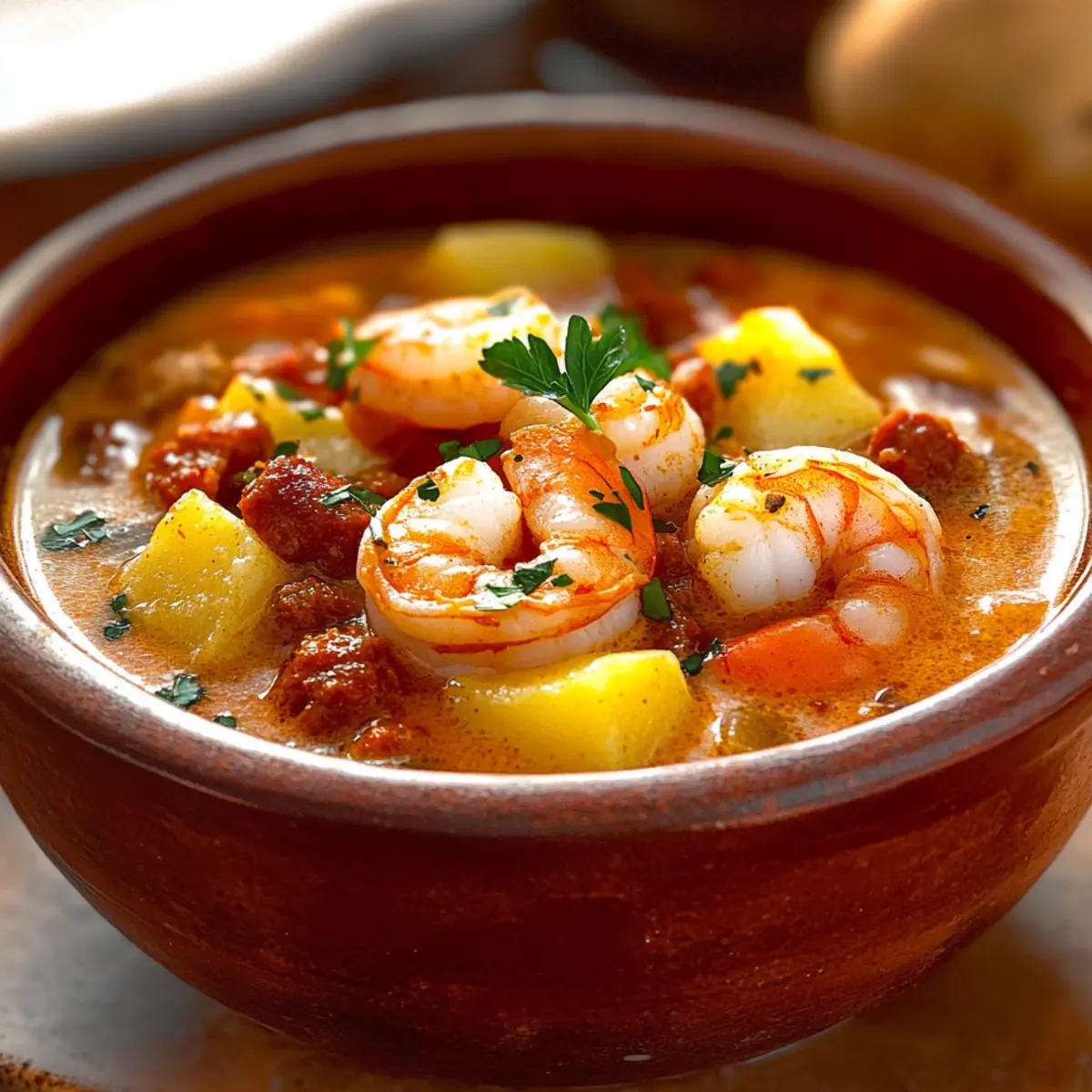 Hearty Shrimp and Chorizo Chowder with Creamy Coconut Bliss 2 3e6fdf39 ac5e 4c7e a32f