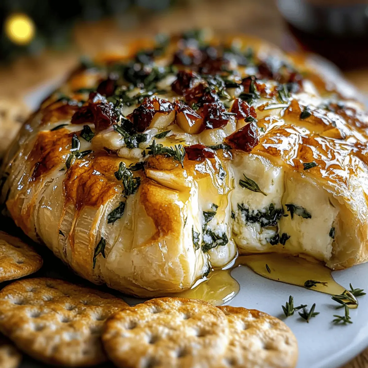 Baked Brie Garlic Herbs dbvooo