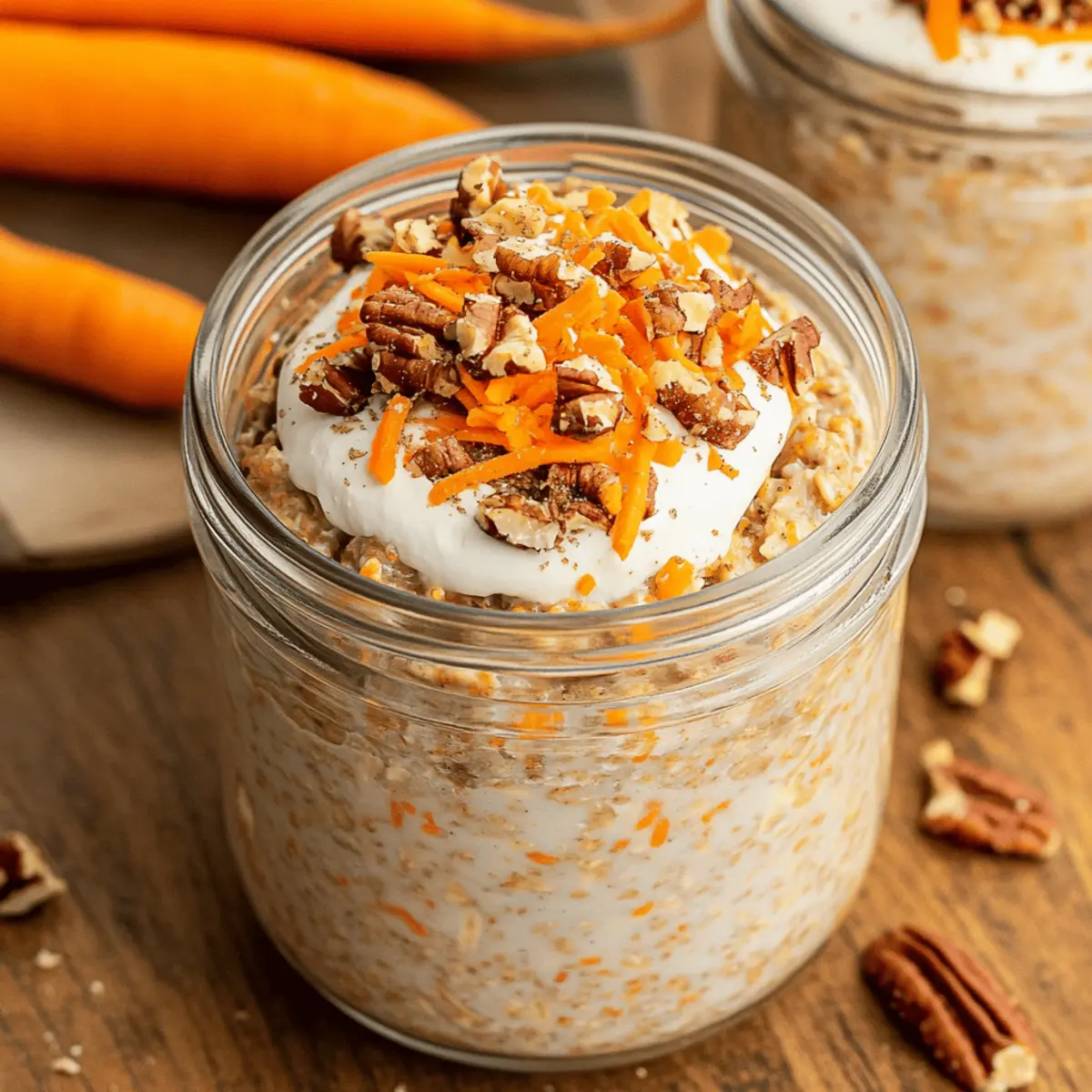 Carrot Cake Overnight Oats qafaws