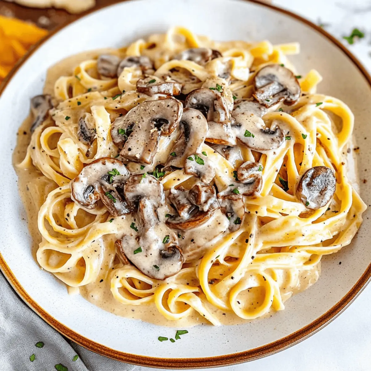 Date Night Mushroom Fettuccine Alfredo: Light & Creamy Delight 1 Date Night Mushroom Fettuccine Alfredo buzzl2