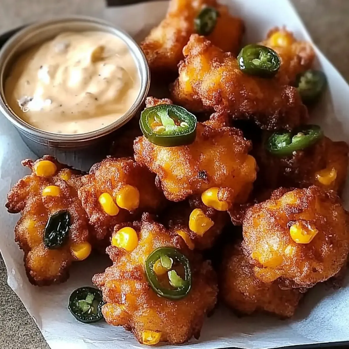 Crispy Jalapeño Corn Fritters for Your Game Day Feast 3 JalapeA±o Corn Fritters shqpzy