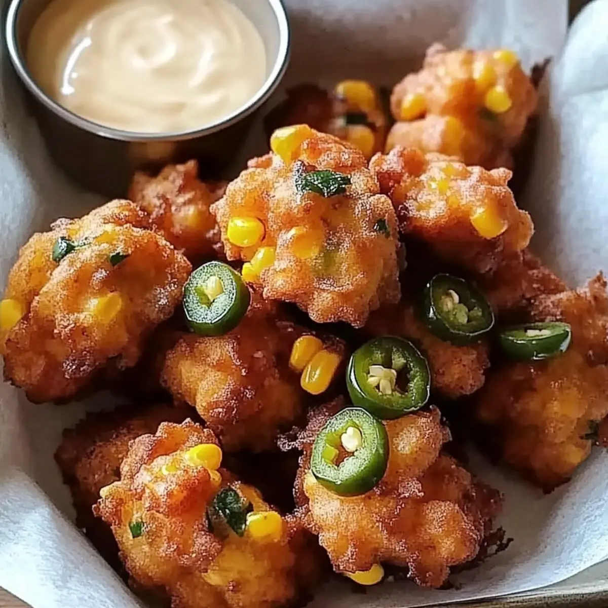 Crispy Jalapeño Corn Fritters for Your Game Day Feast 2 JalapeA±o Corn Fritters twf3zl