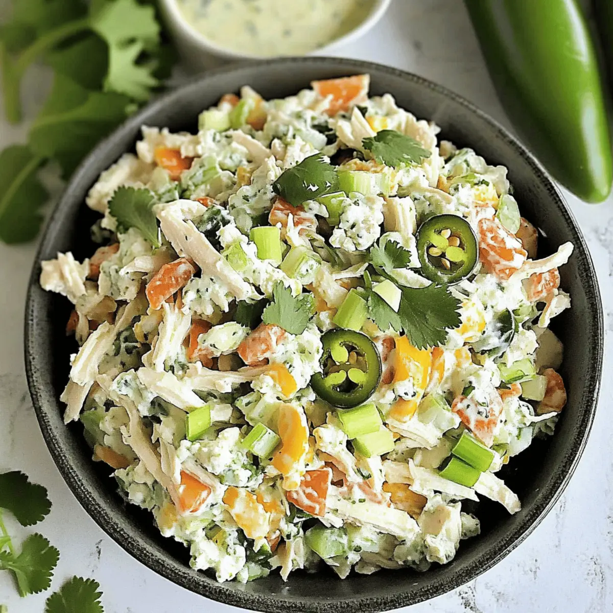 Keto Jalapeno Popper Cottage Cheese Chicken Salad rluryn