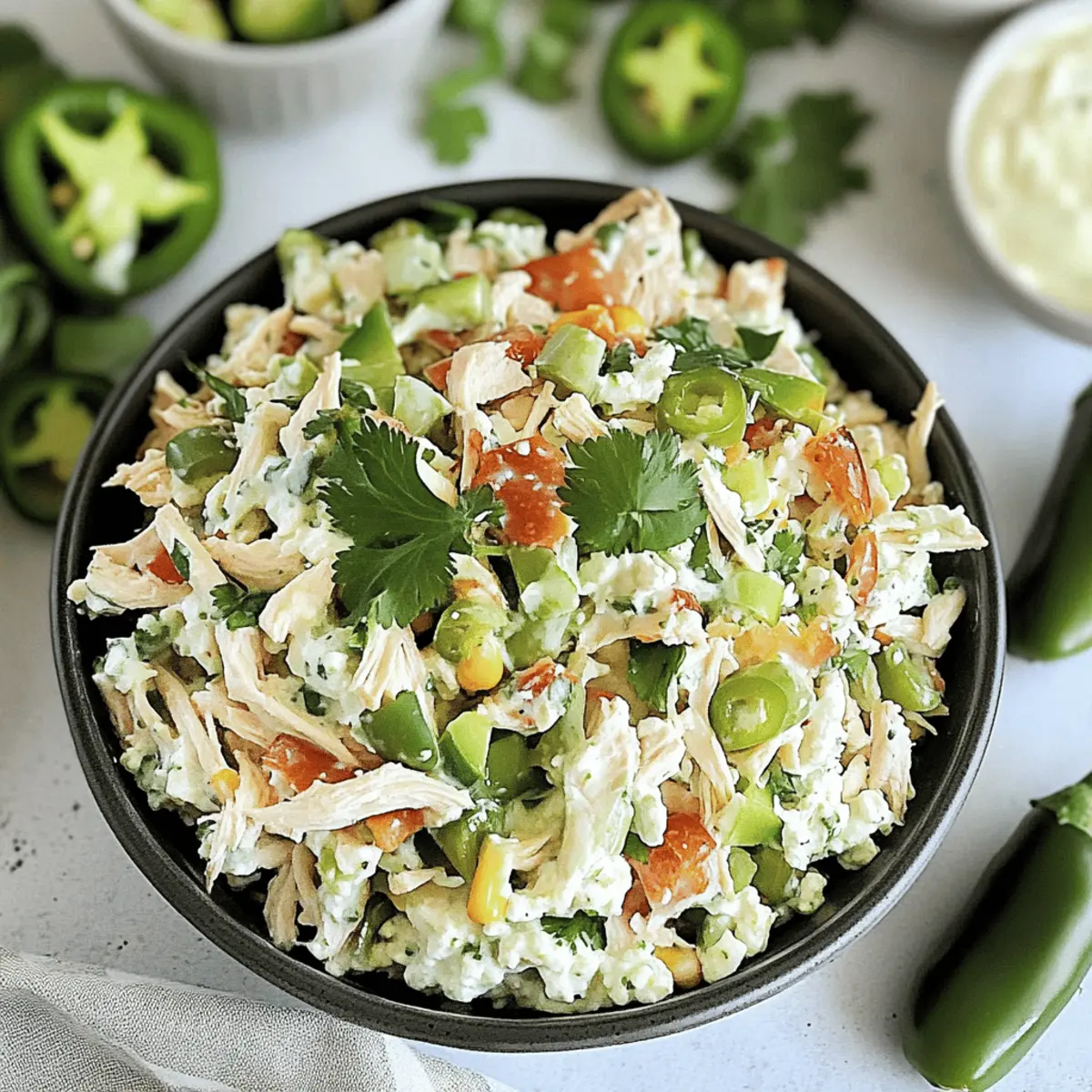 Keto Jalapeno Popper Cottage Cheese Chicken Salad ynqpqk