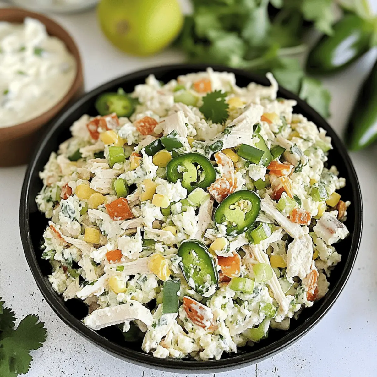 Keto Jalapeno Popper Cottage Cheese Chicken Salad z4zzqy