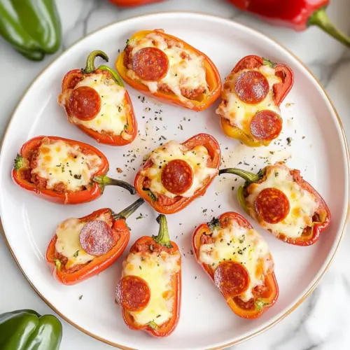Pizza Stuffed Mini Peppers