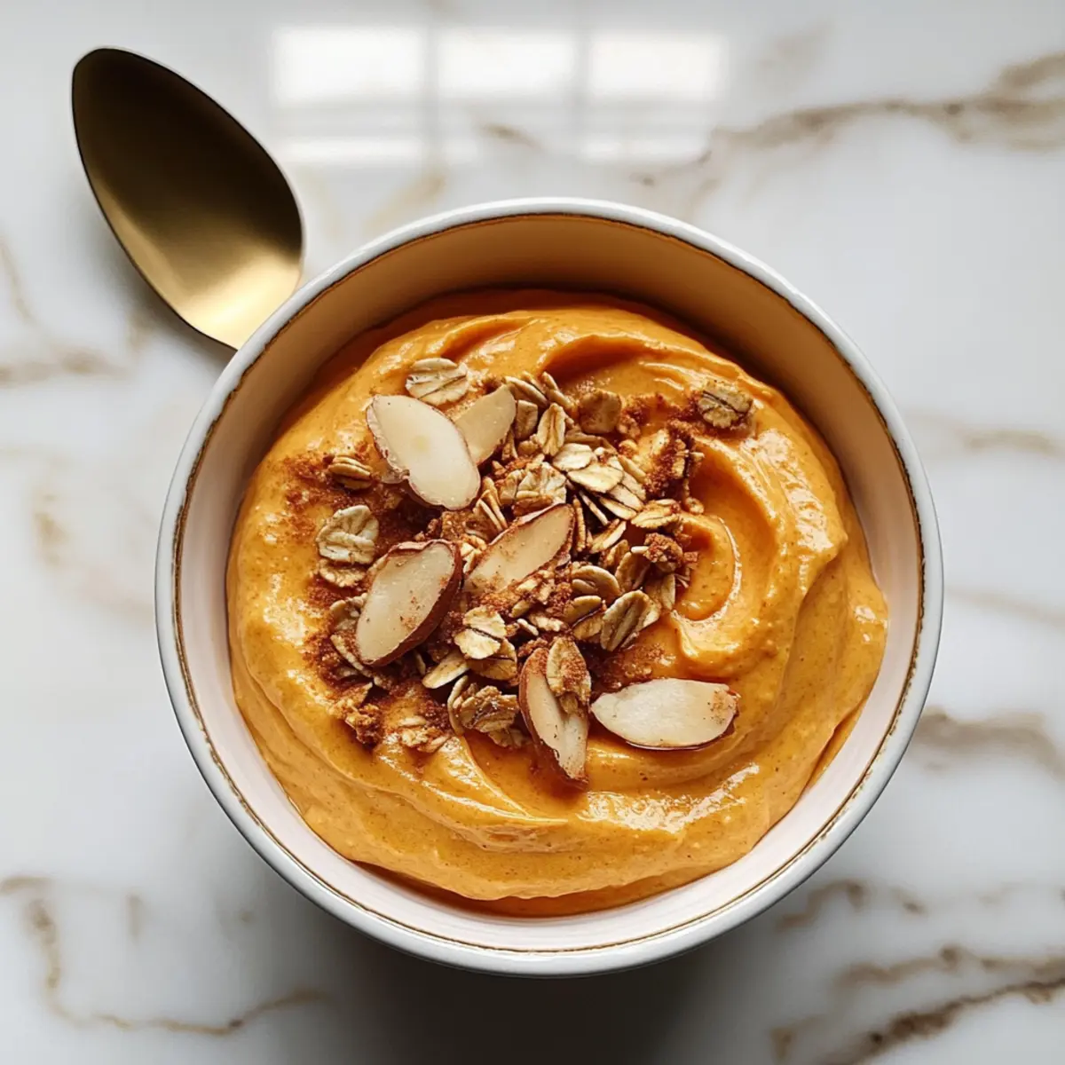 Pumpkin Whipped Cottage Cheese Breakfast Bowl