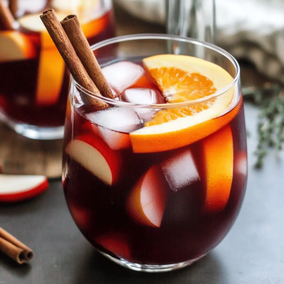 Sangria with Apple Cider Red Wine Bourbon szob1p
