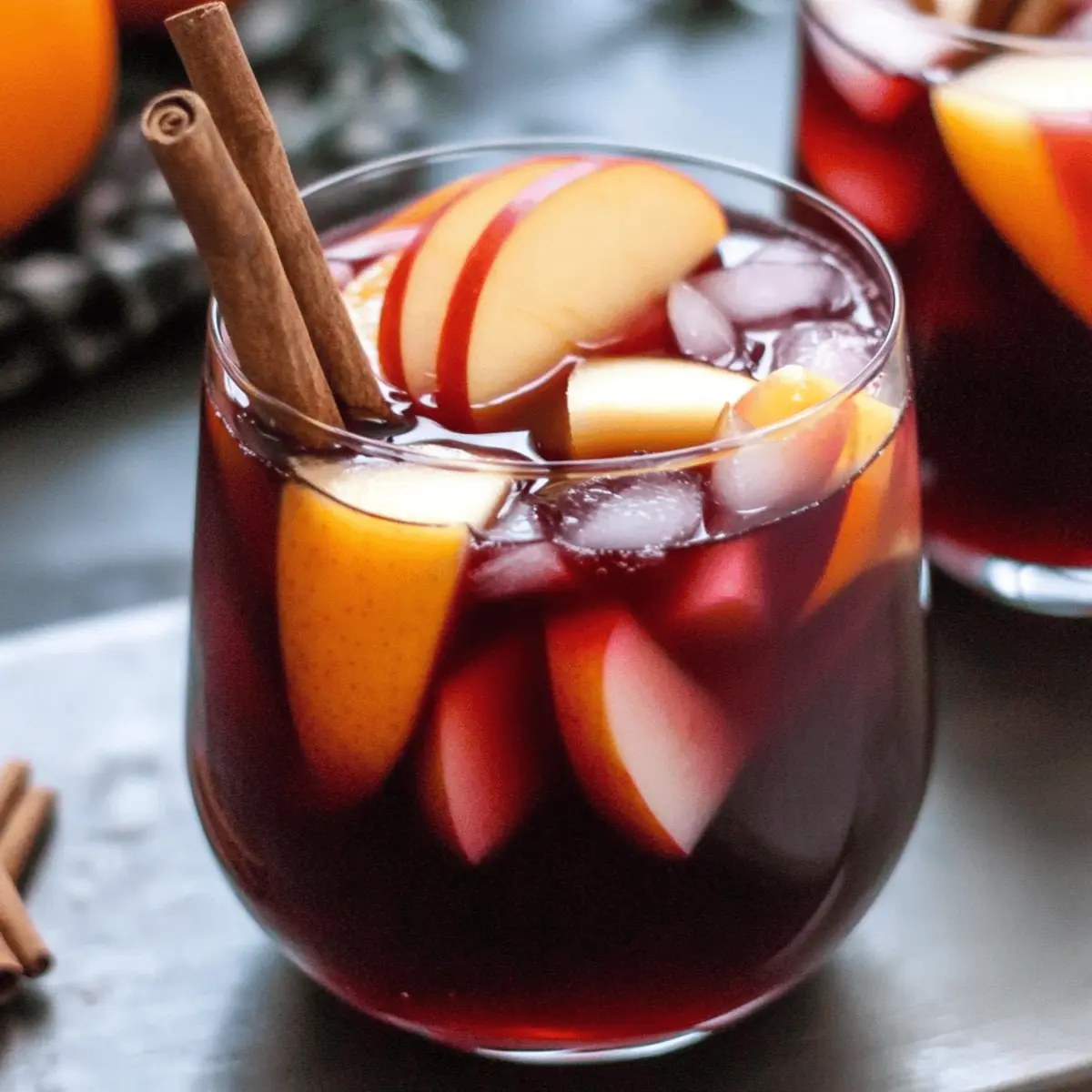 Sangria with Apple Cider Red Wine Bourbon vohmts