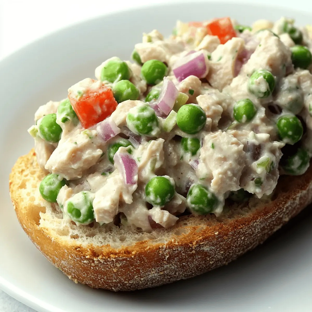 Creamy Tuna Salad with Peas for a Quick, Healthy Lunch 4 Tuna Salad with Peas