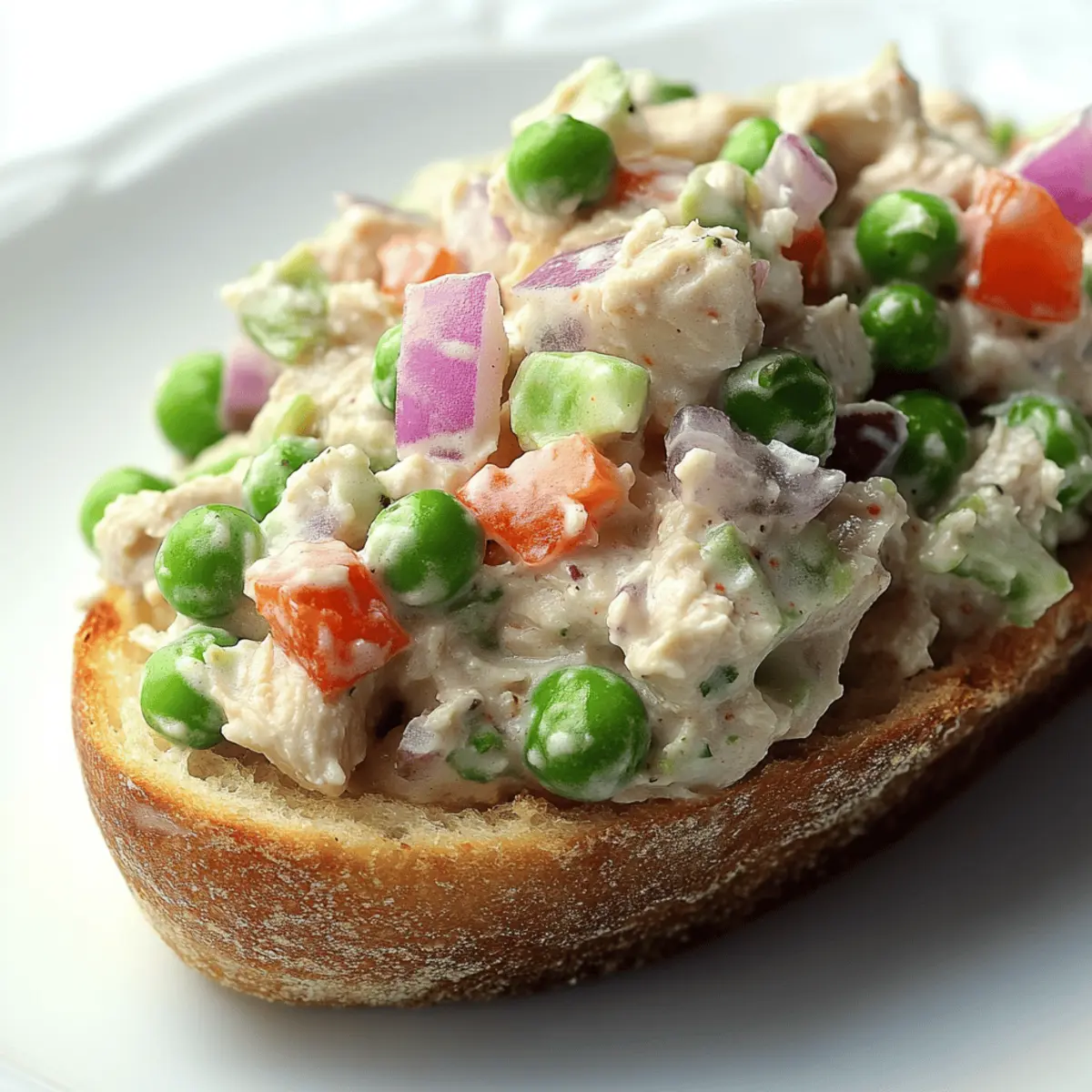 Creamy Tuna Salad with Peas for a Quick, Healthy Lunch 1 Tuna Salad with Peas qdzqvq