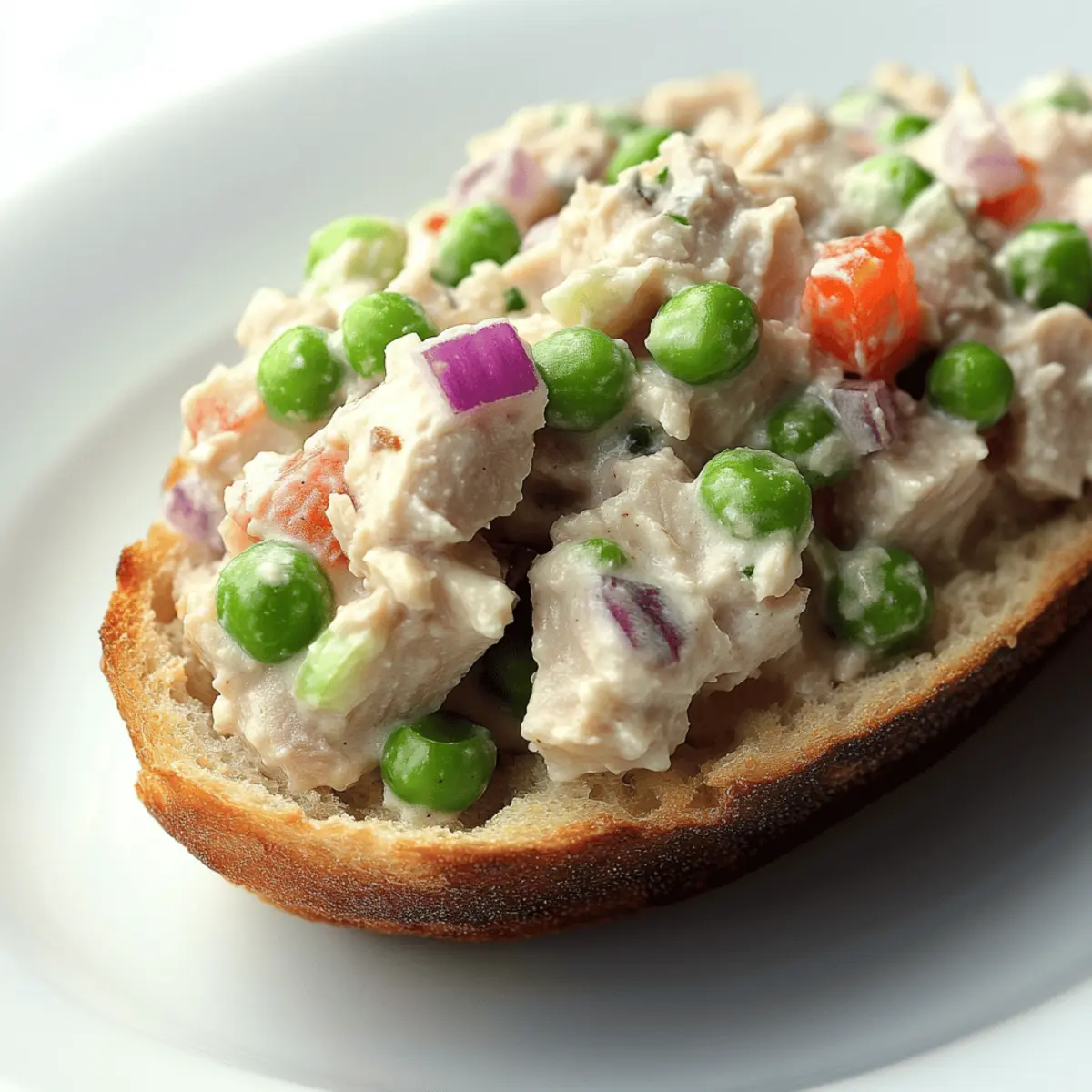 Creamy Tuna Salad with Peas for a Quick, Healthy Lunch 2 Tuna Salad with Peas sij65j