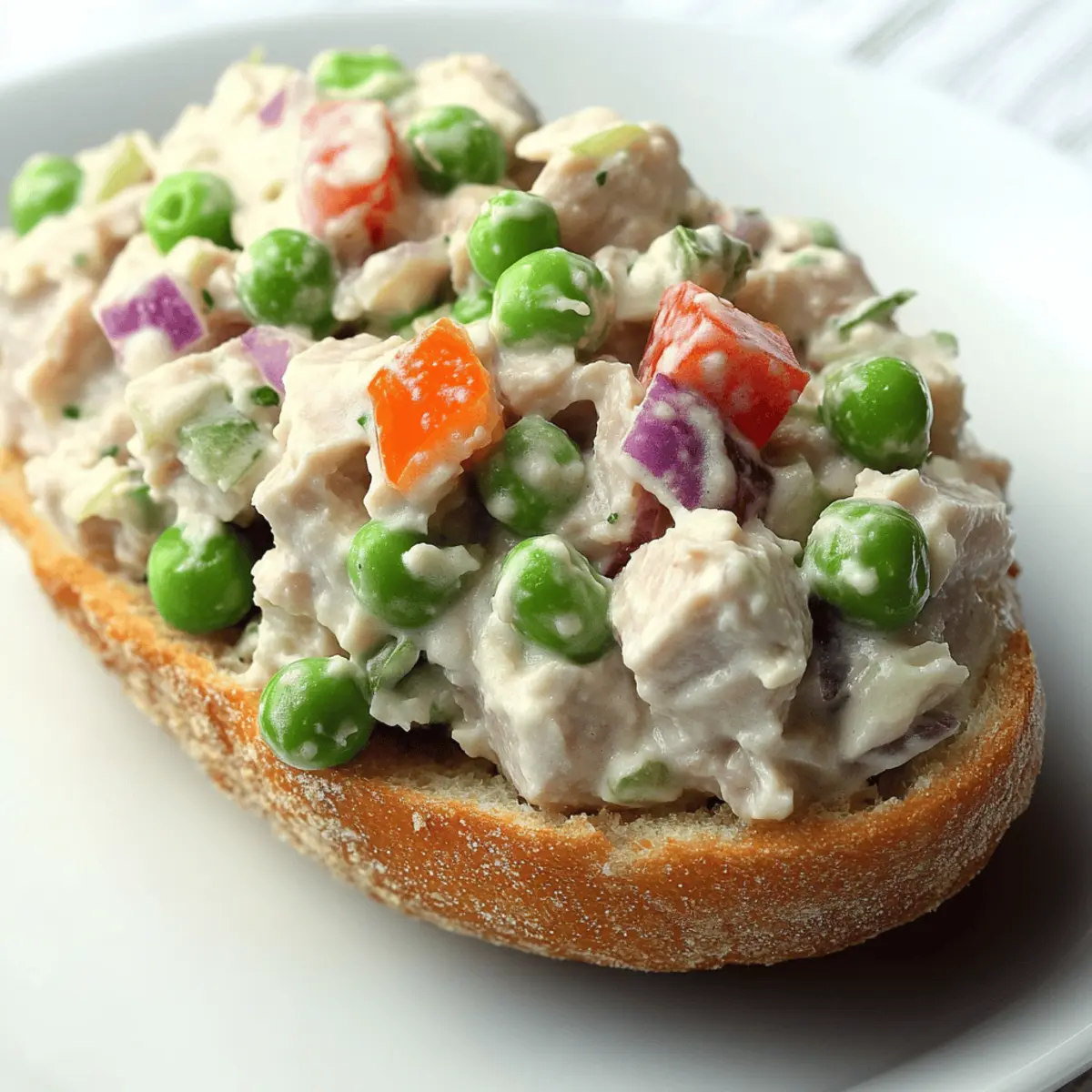 Creamy Tuna Salad with Peas for a Quick, Healthy Lunch 3 Tuna Salad with Peas sva3dl