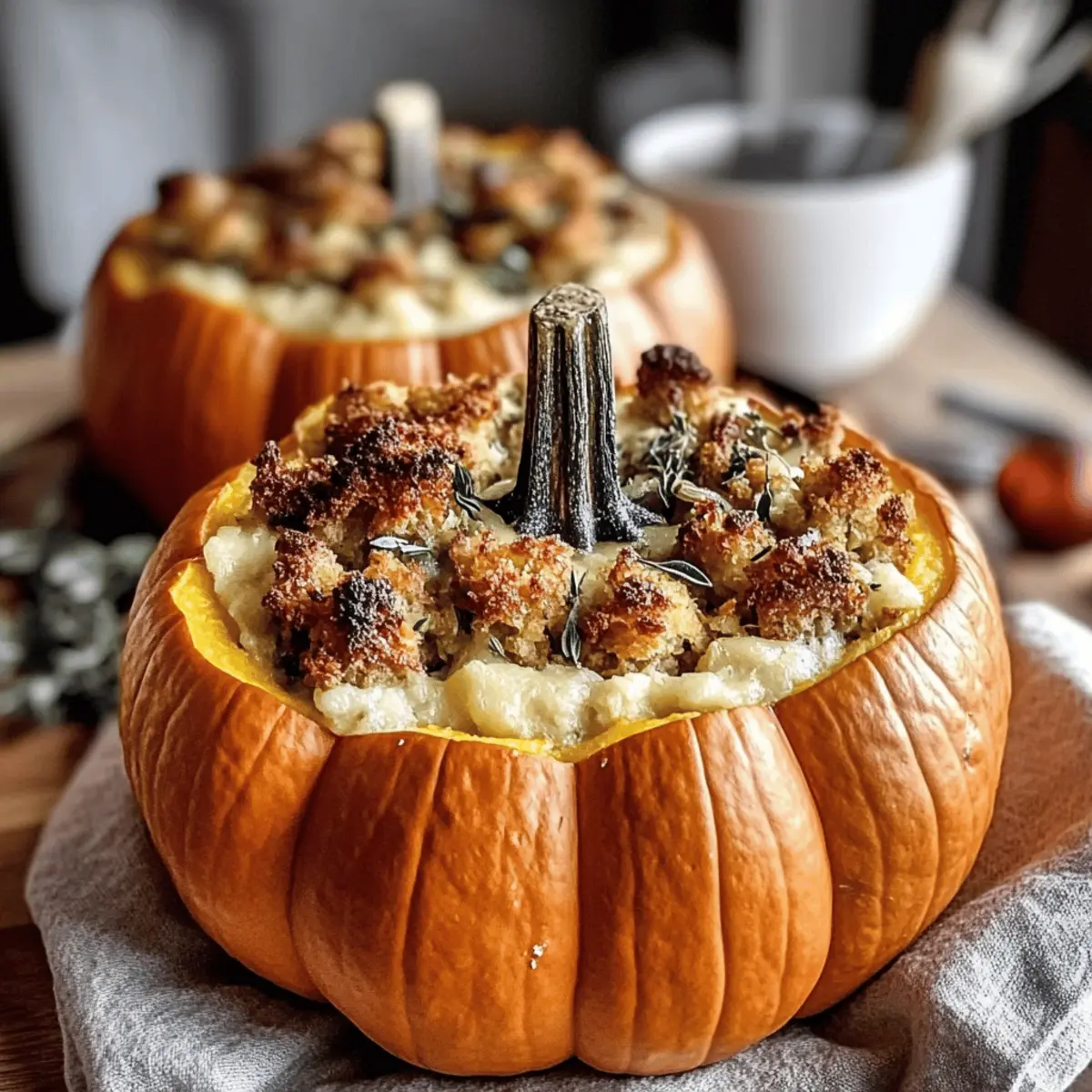 Turkey Sage Stuffed Pumpkins: Your Cozy Fall Feast Awaits 2 Turkey Sage Stuffed Pumpkins ccvfzm