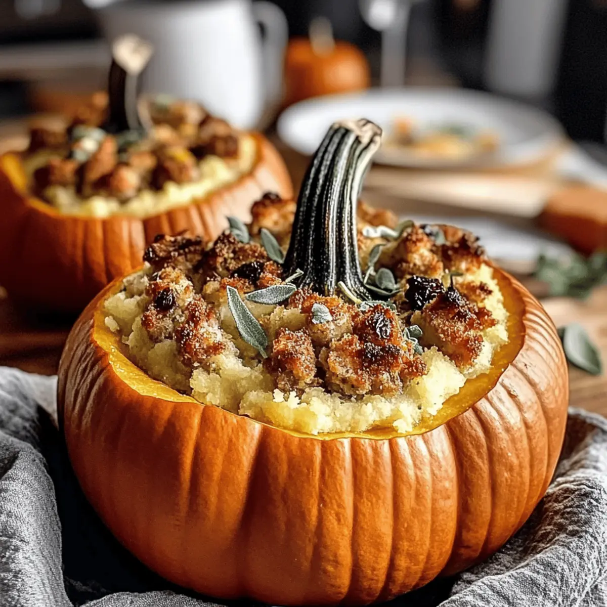Turkey Sage Stuffed Pumpkins: Your Cozy Fall Feast Awaits 3 Turkey Sage Stuffed Pumpkins djudtc