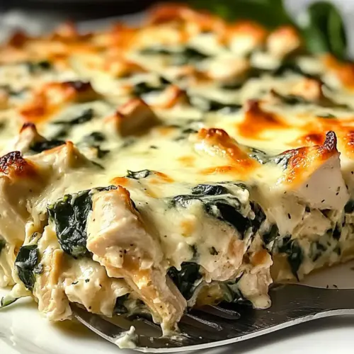 Chicken and Spinach Casserole with Cream Cheese